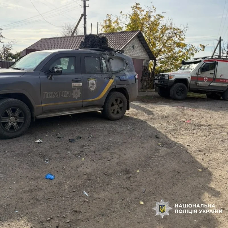 удар по авто полиции на Харьковщине