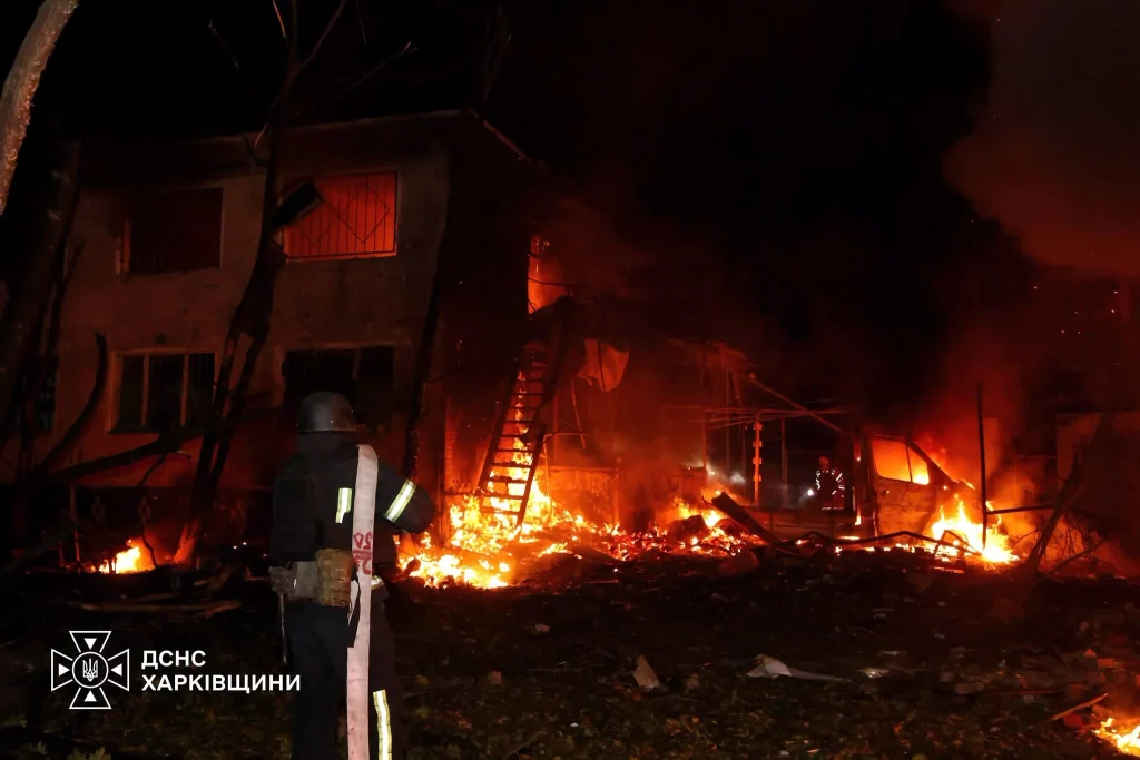 Последствия обстрела Харькова