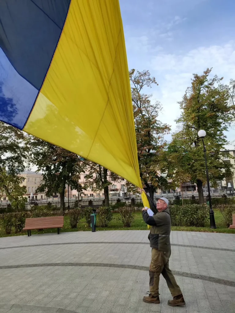 флаг заменили в Харькове