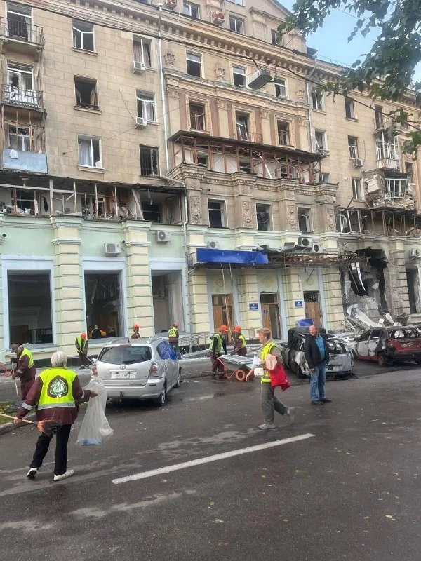 удар по Шевченковскому району Харькова