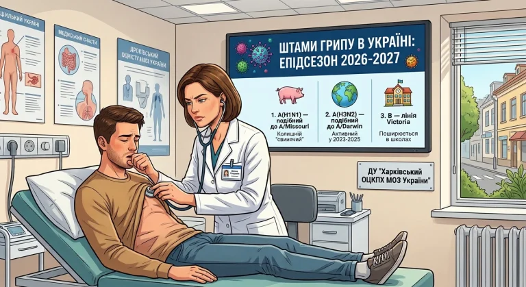 Какие штаммы гриппа будут циркулировать в эпидсезоне 2026-2027 года в Украине