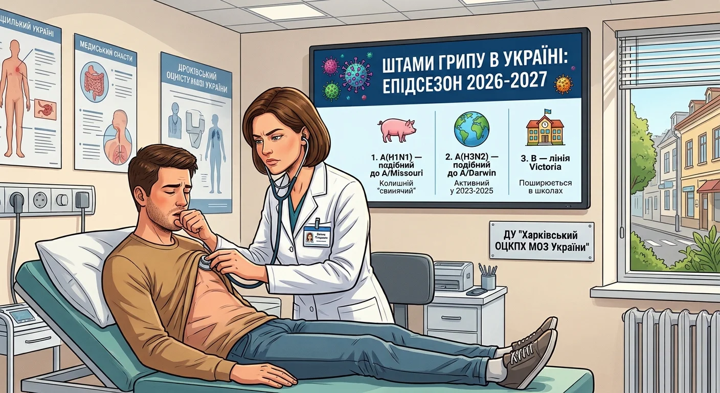 Какие штаммы гриппа будут циркулировать в эпидсезоне 2026-2027 года в Украине
