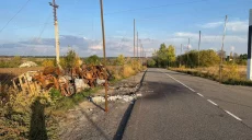 Покрытые антидроновыми сетками дороги Харьковщины дистанционно минируют