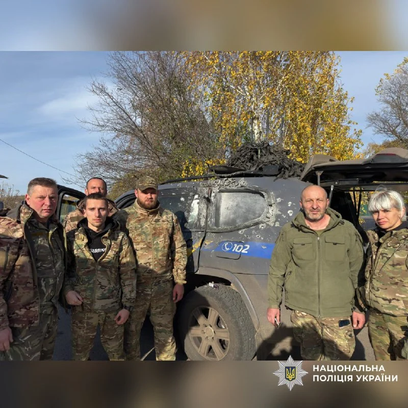 удар по авто полиции на Харьковщине