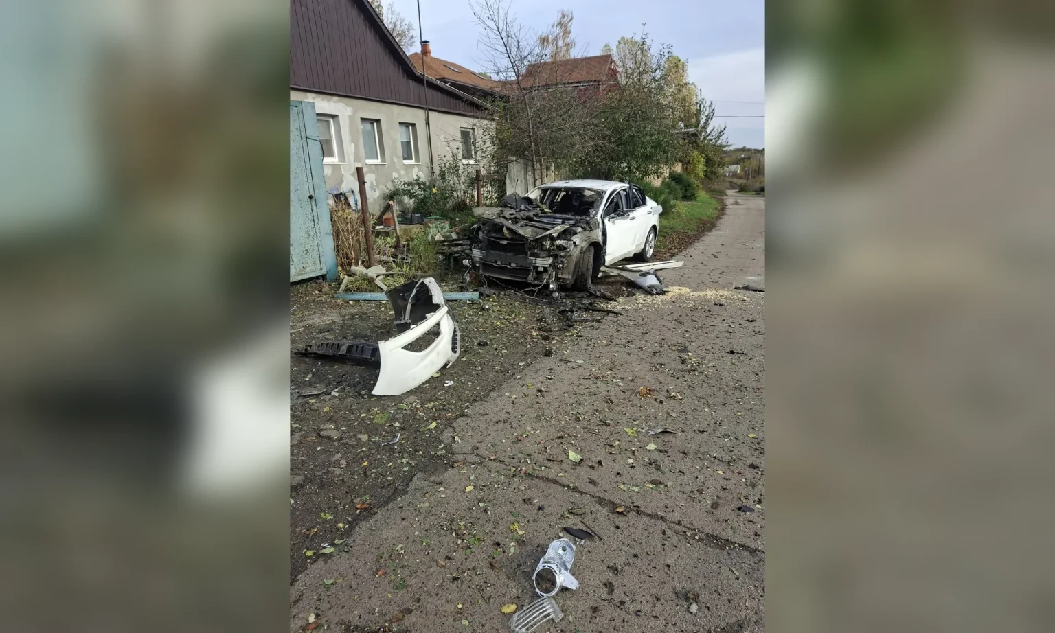 Российский FPV дрон ударил по автомобилю в Черкасской Лозовой